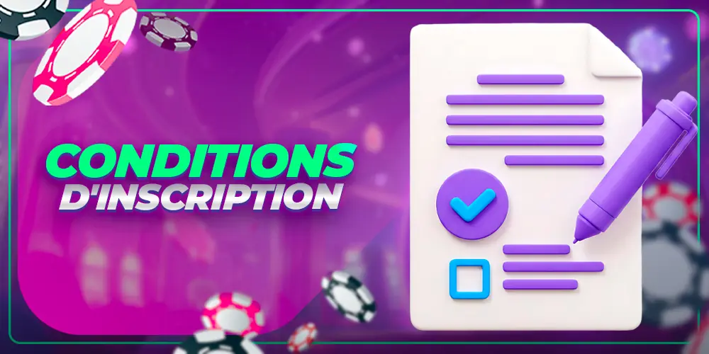 Conditions d'inscription Igobet